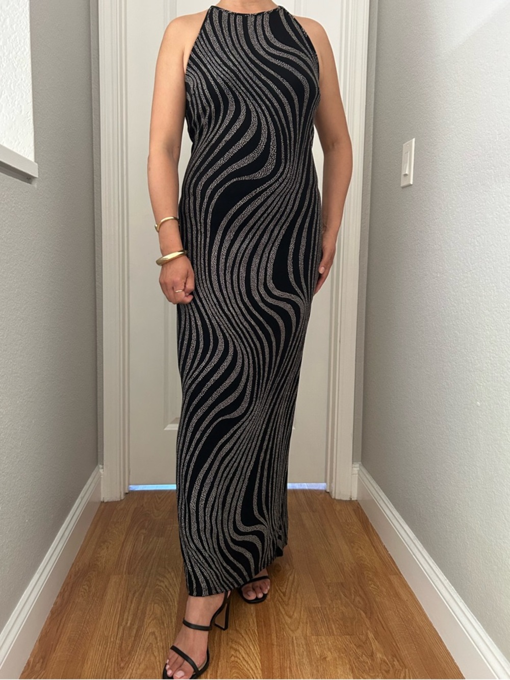 Jessica McClintock vintage slinky halter gown size 13/14 (L-XL)